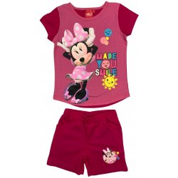 Setino letní plážový set Minnie Mouse tmavě růžový