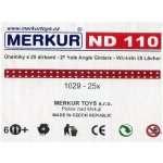 Merkur ND 110 Úhelníky 25 dírek 25ks – Zboží Živě