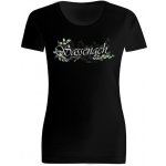 Tričko s potiskem Sassenach black dámské Černá – Zboží Dáma