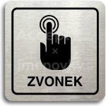 ACCEPT Piktogram zvonek - stříbrná tabulka - černý tisk – Hledejceny.cz