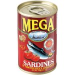 Mega Sardinky v rajčatové omáčce s chilli 155 g – Zboží Dáma