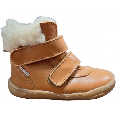 Pegres Barefoot SBF42 dětské zimní boty hnědé – Zboží Mobilmania