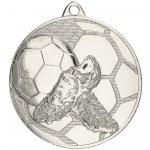 Designová kovová medaile Fotbal Stříbro 5 cm – Zboží Mobilmania