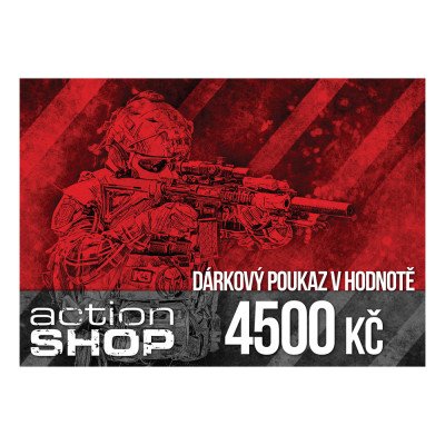 Dárkový poukaz Actionshop - 4500 Kč Actionshop – Zboží Mobilmania