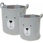 H&S Decoration koš Koala sada 2ks 25x25 cm + 30x30 cm šedá – Hledejceny.cz