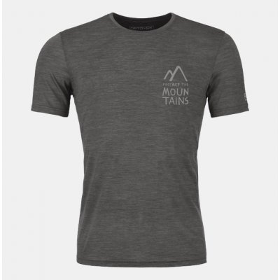 Ortovox pánské merino triko 120 Cool Tec Mtn Duo Ts black raven blend – Zboží Mobilmania