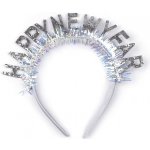 Výprodej - Párty čelenka do vlasů Happy New Year saténová Varianta: 1 stříbrná, Balení: 1 ks – Zboží Mobilmania