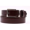 Pásek Penny belts pánský společenský kožený opasek 3546 tmavě hnědý