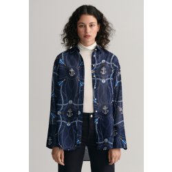 Gant D2. Rel sailing Print cot silk modrá