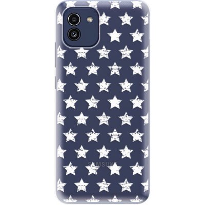 Pouzdro iSaprio - Stars Pattern Samsung Galaxy A03 bílé – Zboží Mobilmania