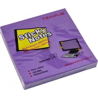bloček samol.neon 75 x 75 fialový – Hledejceny.cz