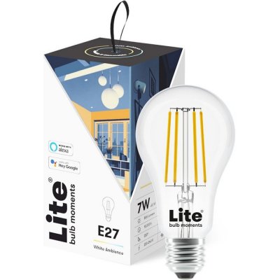 Lite bulb Moments White Ambience E27 Google Home, Amazon Alexa , 3 ks