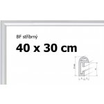 BFHM Plastový rám 40x30cm stříbrný – Zboží Dáma