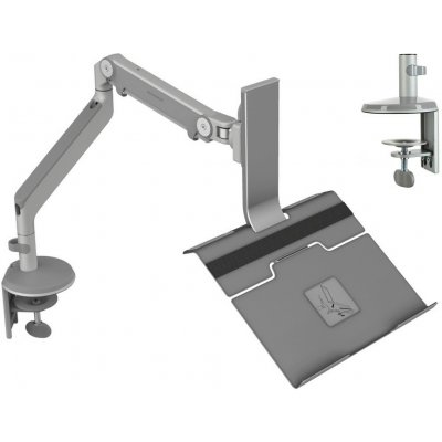 Humanscale M2 stojan na notebook nebo monitor upevnění na svěrku stříbrno-šedá