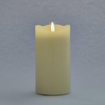 DecoLED LED svíčka vosková 8 x 12,5 cm mandlová – Hledejceny.cz