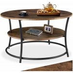 Tectake Cromford 80×46 cm Industrial tmavé dřevo – Zboží Dáma