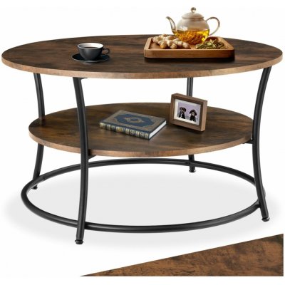 Tectake Cromford 80×46 cm Industrial tmavé dřevo – Zboží Dáma