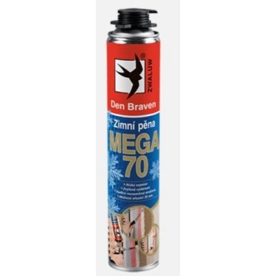 Den Braven Pěna montážní pistolová nízkoexpanzní Mega 70 zimní 870 ml