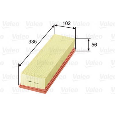 Vzduchový filtr VALEO 585130 – Hledejceny.cz