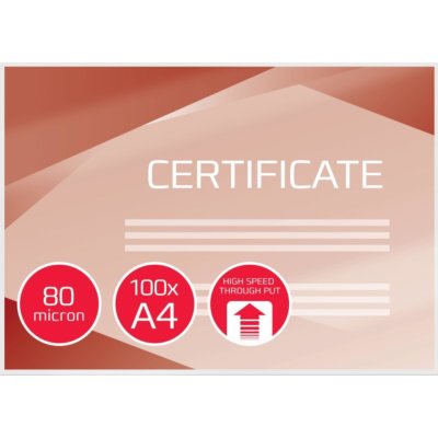 Laminovací fólie GBC Hi-Speed - A4, 2x 80 mikronů, čiré, 100 ks – Zboží Živě