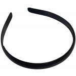Plastová matná čelenka rovná 1.3cm - černá – Sleviste.cz