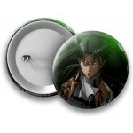 Attack on Titan Placka Levi - 50 mm – Zboží Dáma