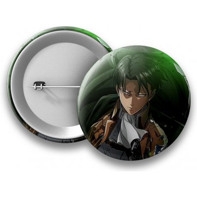 Attack on Titan Placka Levi - 50 mm – Zboží Dáma