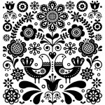 Ubrousek UBR-G17 16x16 cm FOLKLOR SLEPICE – Hledejceny.cz