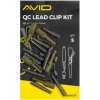Příslušenství pro vlasce a ocelová lanka Avid Carp Závěsky Outline QC Lead Clip Kit 5 ks