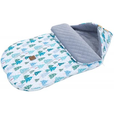 Mamo Tato Zimní Lux velvet Zimní les bílá šedá – Zboží Mobilmania