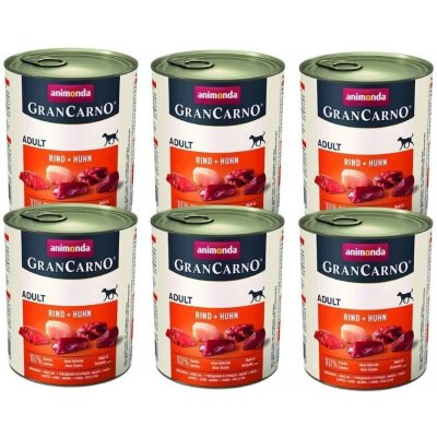 Animonda GranCarno Adult Beef & Chicken 6 x 800 g – Hledejceny.cz
