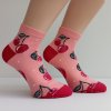 Trepon dámské kotníkové ponožky Třešně lososové