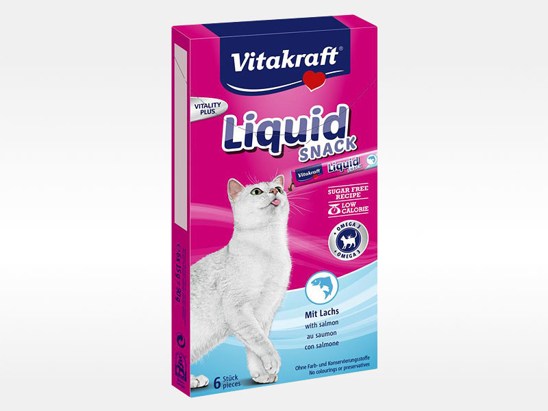 Vitakraft Cat Liquid snack Omega 3 losos 6 x 15 g