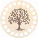Chráněná dílna Dřevěný svět Podtácek 10 cm, strom života 2 – Zboží Dáma