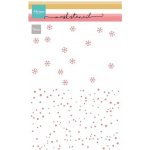 Marianne Design Plastová šablona 15x21cm sníh a vločky – Sleviste.cz