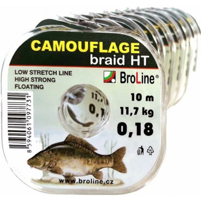Broline šňůra Camouflage 10m 0,22mm 15,5kg