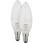 Philips Hue White and Color Ambiance Bluetooth LED žárovka E14 set 2ks 8719514356719 2x4W 2x470lm 2000-6500K RGB – Zboží Živě