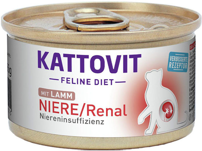 Kattovit Feline Diet Niere Renal Jehněčí 85 g