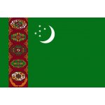 Státní vlajka Turkmenistán tištěná venkovní Alerion – Hledejceny.cz
