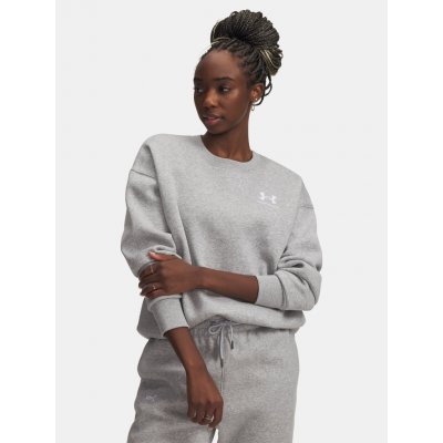 Under Armour ESSENTIAL FLC OS CREW dámská mikina šedá – Zboží Mobilmania