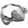 Náramek Steel Jewelry náramek srdce z chirurgické oceli NR090117