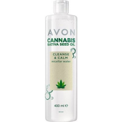 Avon Cannabis Santiva Seeds Oil micelární čisticí pleťová voda s olejem z konopných semínek 400 ml