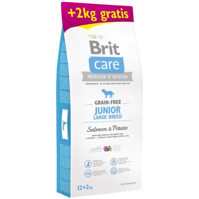 Brit Care Grain-free Junior Large Breed Salmon & Potato 14 kg – Zbozi.Blesk.cz