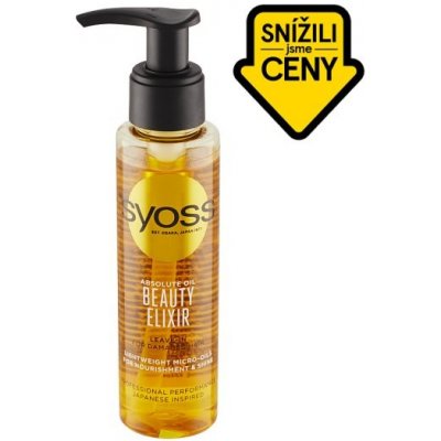Syoss Beauty Elixir Absolute Oil olejová péče pro poškozené vlasy 100 ml – Hledejceny.cz