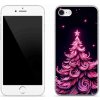 Pouzdro a kryt na mobilní telefon Apple mmCase Gelové iPhone SE 2020 - neonový vánoční stromek 2