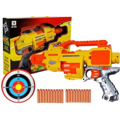 Lean Toys Dětská puška na pěnové náboje + terč