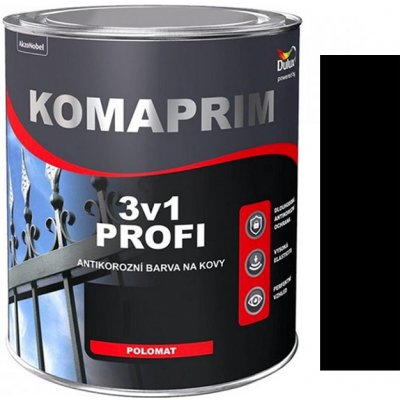 Dulux Komaprim Profi 3v1 černý 0,7L RAL 9005 – Sleviste.cz