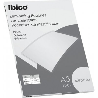 Laminovací fólie IBICO A/3 303 × 426 mm, 100 mikronů, lesklá, 100 kusů v roli, 627312 – Hledejceny.cz