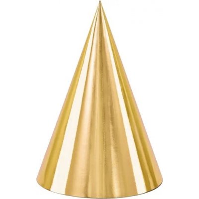 PartyDeco Párty kloboučky zlaté 6ks – Hledejceny.cz