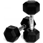 IRONLIFE Jednoruční činka HEXA plastic + chrom 10 kg – Zboží Dáma